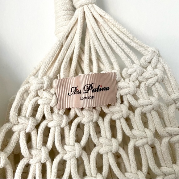 Miss Patina Debbie Woven Net Shopping Beach Bag - Picture 2 of 3